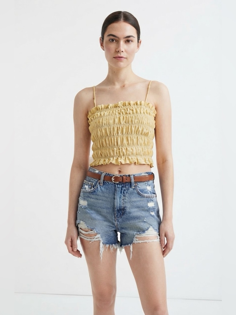 H & M Smocked Terry Top